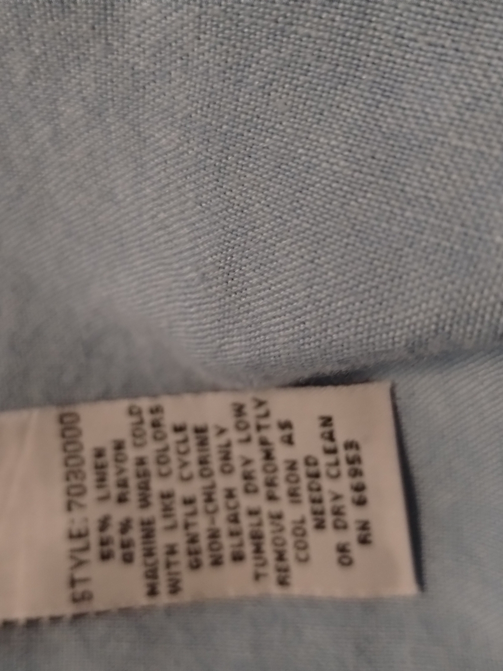 Leslie Fay Pale Blue Women's Button-Down Shirt